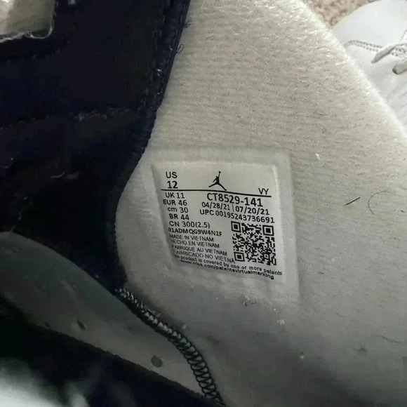 AIR JORDAN 6 RETRO MIDNIGHT NAVY SZ12 DS 100% AUTHENTIC
